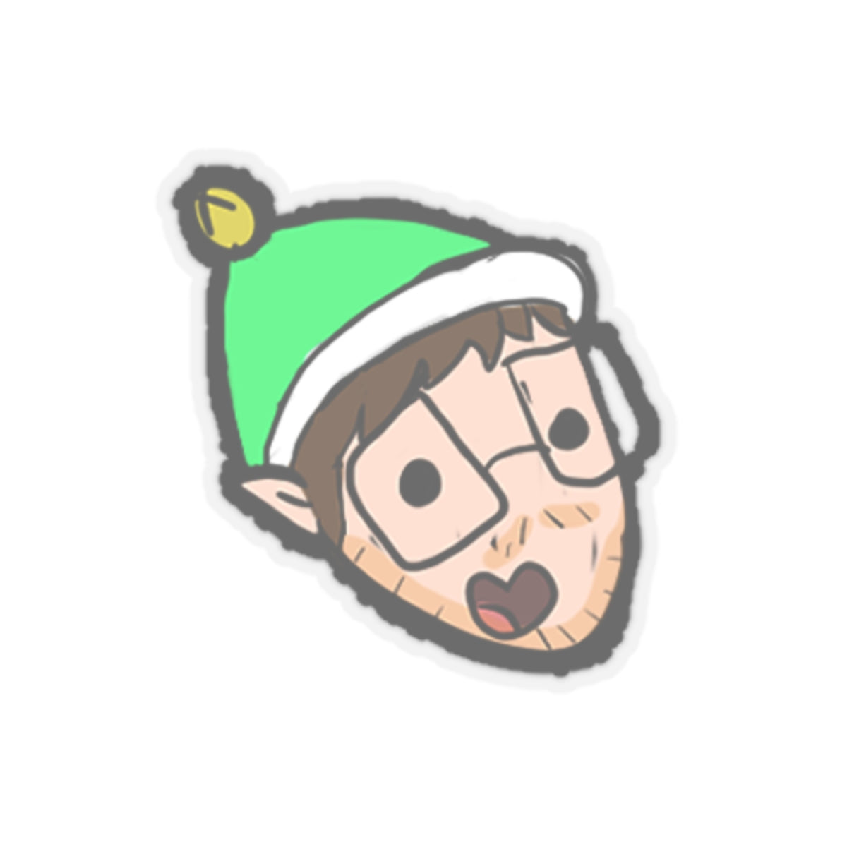 Elf TintedGlasses Kiss-Cut Sticker