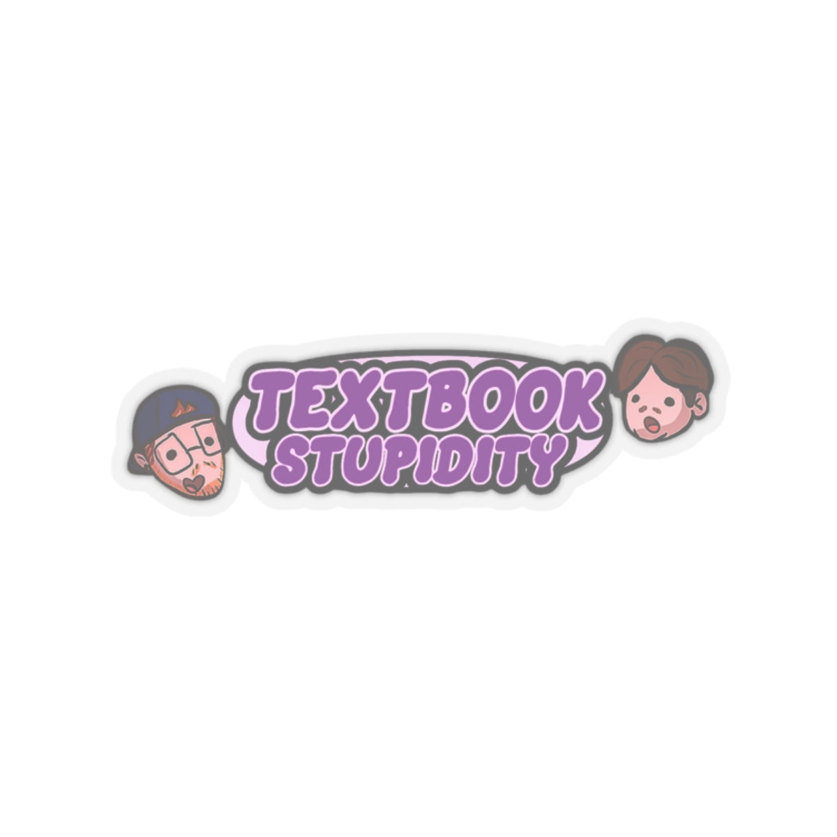 Textbook Stupidity Logo Kiss-Cut Stickers