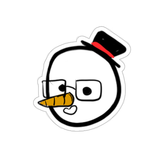 Snowman JoshuaSounds Kiss-Cut Sticker